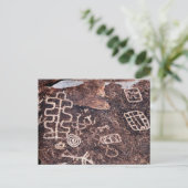 CARTE POSTALE PETROGLYPHS NEVADA DÉSERT AMÉRICAIN SUD-OUEST (Debout devant)