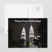Carte postale Petronas Towers (Devant / Derrière)