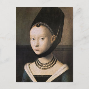 Carte Postale Petrus Christus portrait d'une jeune femme