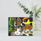 Carte Postale Petz World manga vecteur art (Debout devant)