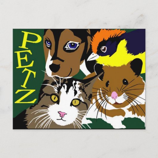 Carte Postale Petz World manga vecteur art (Devant)