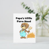 Carte Postale Peu de T-shirts et cadeaux de main de la ferme du (Debout devant)