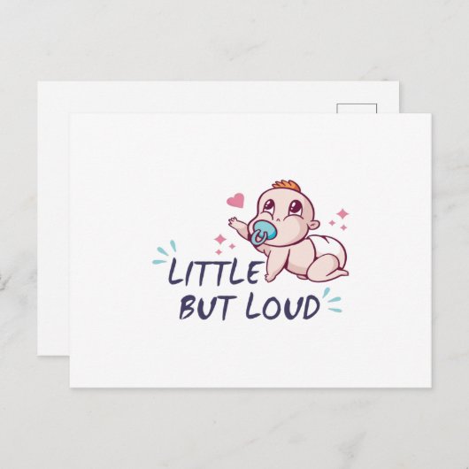 Carte Postale Peu mais bruyant (Devant / Derrière)