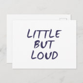 Carte Postale Peu mais bruyant (Devant / Derrière)