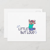 Carte Postale Peu mais bruyant (Devant / Derrière)