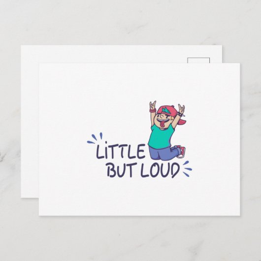 Carte Postale Peu mais bruyant (Devant / Derrière)