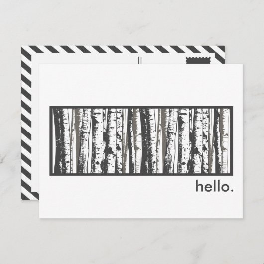 Carte Postale peuplier (Devant / Derrière)