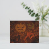 Carte Postale Peurs d'Halloween sur Eerie Arrière - plan (Debout devant)