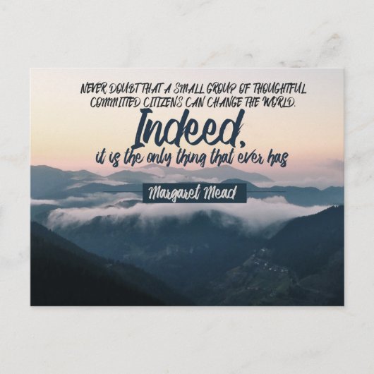 Carte Postale Peut changer le monde (Devant)