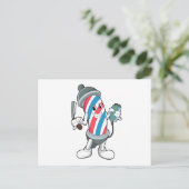 Carte Postale Peut comme coiffeur avec rasoir (Debout devant)