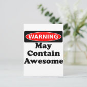 Carte Postale Peut Contenir Awesome (Debout devant)