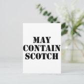 Carte Postale Peut contenir du Scotch (Debout devant)