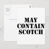 Carte Postale Peut contenir du Scotch (Devant / Derrière)