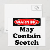 Carte Postale Peut contenir du Scotch (Devant / Derrière)