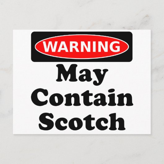 Carte Postale Peut contenir du Scotch (Devant)