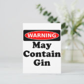 Carte Postale Peut Contenir Le Gin (Debout devant)