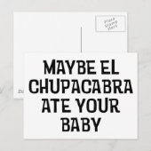 Carte Postale Peut-être El Chupacabra (Devant / Derrière)