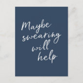 Carte Postale Peut-Être Que Le Balayage Aidera Cheeky Snarky Dir (Devant)