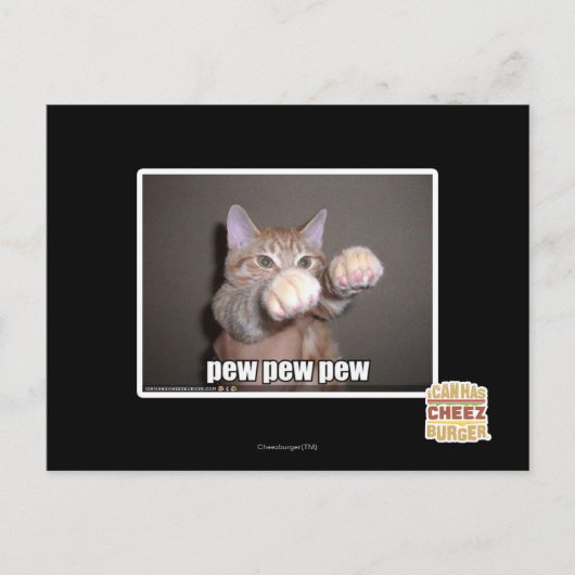 Carte Postale Pew pew pew (Devant)