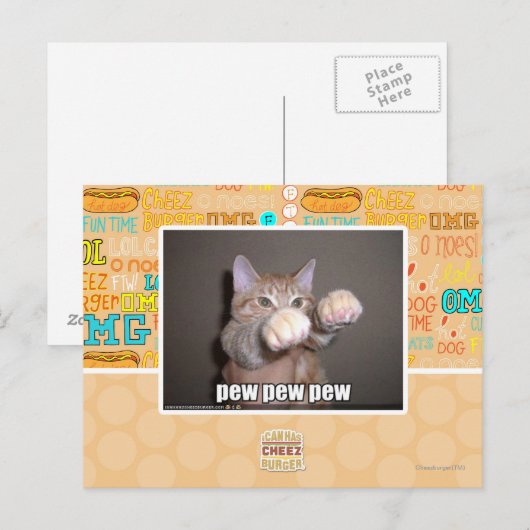 Carte Postale Pew pew pew (Devant / Derrière)