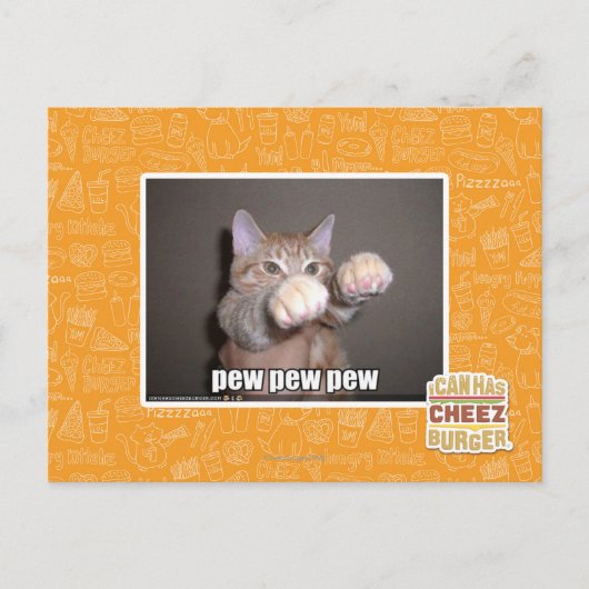 Carte Postale Pew pew pew (Devant)