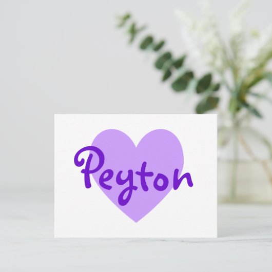 Carte Postale Peyton en violet (Debout devant)