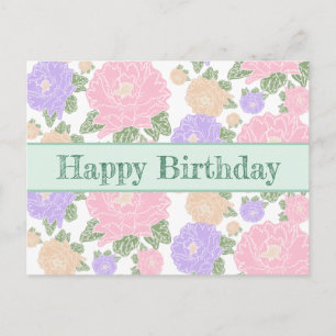 Carte Postale Pfingstrose