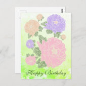 Carte Postale Pfingstrose (Devant / Derrière)