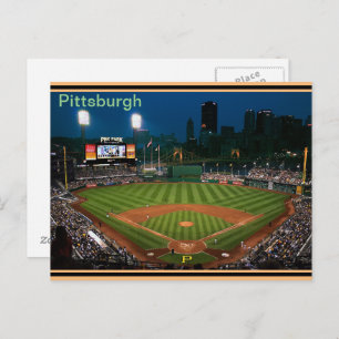Carte Postale Pgh Post Card PNC Park la nuit