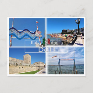 Carte Postale PGL044 BARI, panneau de plage e pomodoro,