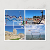 Carte Postale PGL044 BARI, panneau de plage e pomodoro, (Devant)