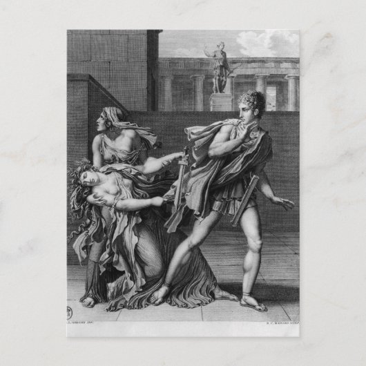 Carte Postale Phaedra, Oenone et Hippolytus (Devant)