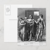Carte Postale Phaedra, Thésée et Hippolytus (Devant / Derrière)