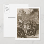 Carte Postale Phaeton décroché par Thunderbolt de Jupiter, 1731 (Devant / Derrière)