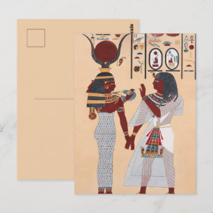 Carte postale Pharaon Ancien & Reine Divine
