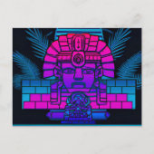 Carte Postale Pharaon Synthwave (Devant)