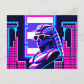 Carte Postale Pharaon Synthwave (Devant)