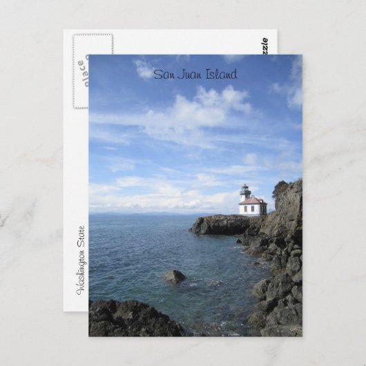 Carte Postale Phare (Devant / Derrière)