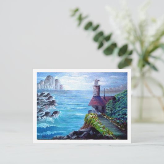 Carte Postale Phare (Debout devant)