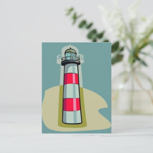 Carte postale phare (Debout devant)