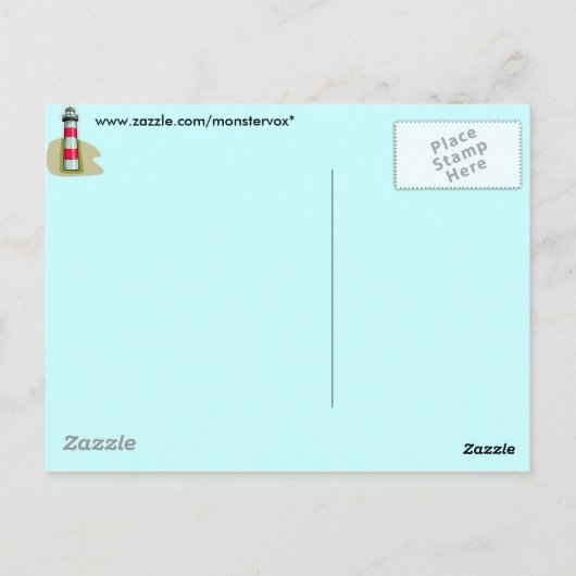 Carte postale phare (Dos)