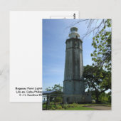 Carte postale phare (Devant / Derrière)