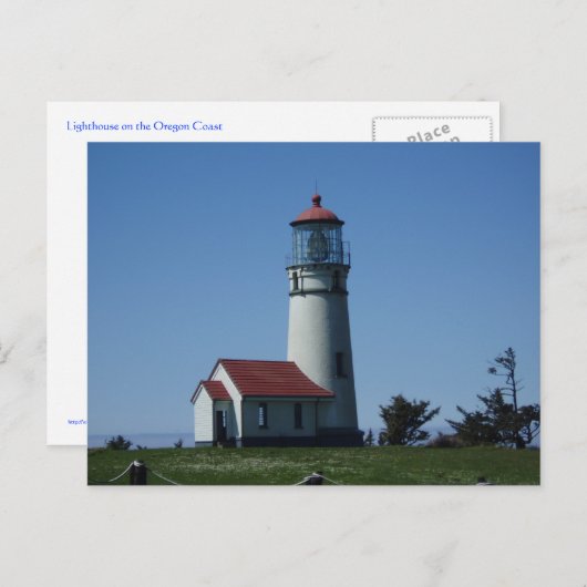 Carte Postale Phare (Devant / Derrière)