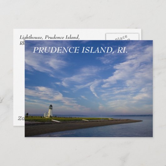 Carte Postale Phare (Devant / Derrière)