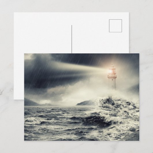 Carte Postale Phare (Devant / Derrière)