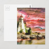 Carte Postale Phare (Devant / Derrière)