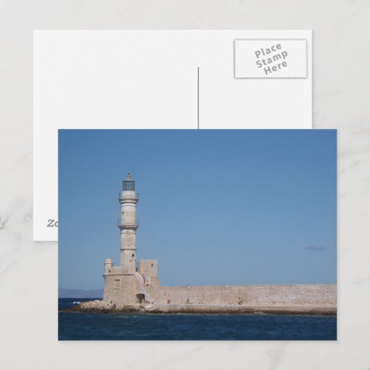 Carte postale phare (Devant / Derrière)