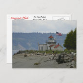 Carte postale phare (Devant / Derrière)