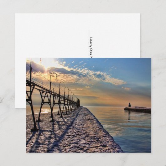 Carte postale phare (Devant / Derrière)