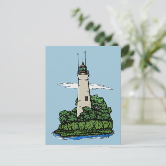 Carte Postale Phare (Debout devant)